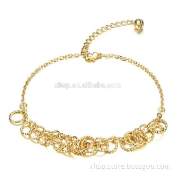 fancy anklet jewelry women design gold anklet hot sales